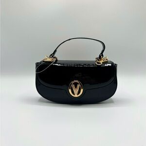 Valentino Orlandi Black and Gold Handbag